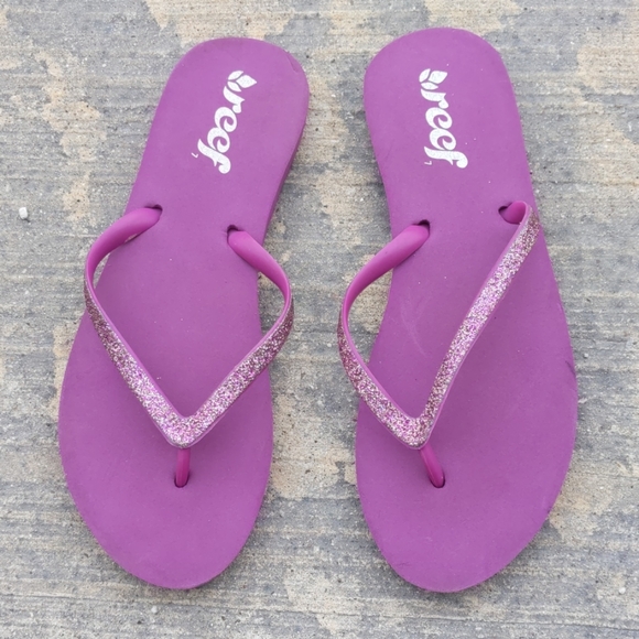 purple reef flip flops
